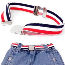 Childrens Square Buckle Elastic Elastic Belt Boys Girls Students Teenagers Adjustable School Uniform Belt