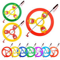 Kindergarten hot wheels children rolling iron ring pushing iron ring outdoor parent-child sports balance sensory integration training nostalgic toys