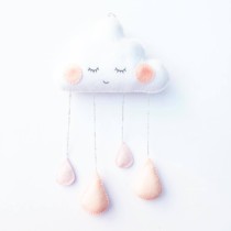 ins new childrens room decoration small clouds raindrop pendant Childrens room childrens clothing store window decoration charm