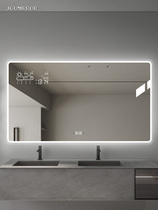 Smart mirror toilet wall-mounted led bathroom mirror hanging wall-style bathroom toilet anti-fog bathroom mirror customized
