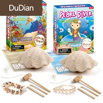 Digging pearl shell bracelet archaeological excavation toy children handmade 6 years old 14 girls assembled puzzle gift blind box
