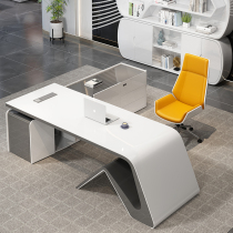 Minimalist Hyundai Grand Bandai Manager Table Desk Desk Desk Chair Composition Profiled Baking Varnish Boss Table President Table