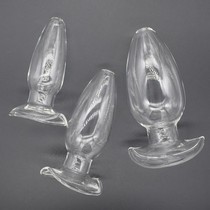 Hollow anal plug Large number hollow through glass rear vestibular anal plug Anal Plug anal adult Spice Supplies Labead
