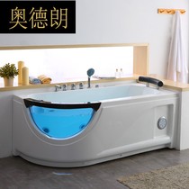 European-style bathtub Household small apartment bathtub Surf constant temperature heating adult bath Massage Acrylic single bathtub