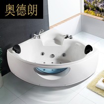 GG scalloped triangle double acrylic surfing whirlpool bathtub 1 2 1 3 1 5 m constant temperature