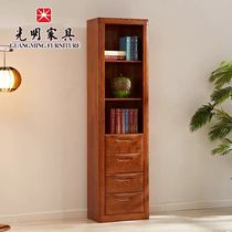 Guangming Furniture All Solid Wood Bookcase Bookcase Combination Imported Red Oak Bookcase Corner Cabinet Deposit Special Private Shooting Invalid