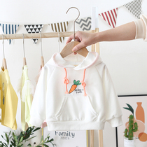 Female baby Lianhood Spring and autumn season thin baby hat blouse blouses The childrens baby girls spring dress girl foreign air