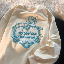 240 pounds fat sister American high street sweater womens autumn loose thin section extra large size fat cover belly top tide