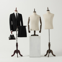 Clothing store model props mens half-body bag cloth window Korean suit dress display rack shooting model rack peoples table
