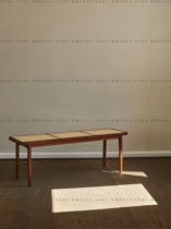 Nongju ∠ Homestay Wai Ji Feng Rattan Bench Bench Home Shoe Replacement Bench Bed Tail Bench Japanese Bench Bench Dining Bench