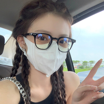 Gm black glasses frame female Korean version of tide net red plain small box face small anti-blue radiation myopia round face