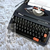Hero retro English old-fashioned typewriter literary birthday gift practice Display Display decoration portable