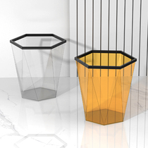 Kitchen trash can home large high-value living room wastebasket simple modern Nordic classification transparent toilet cylinder