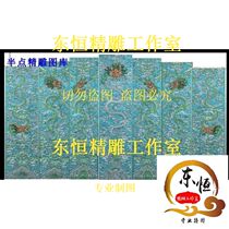 Yunlong hanging screen carved grayscale relief computer engraving True dragon vertical screen Auspicious clouds full of Yunlong screen