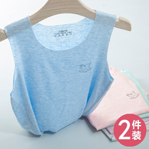 Childrens vest without trace summer thin boy middle and big child girl baby sling baby Ice Silk wearing modal hurdles