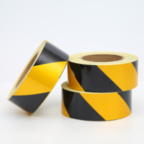 471 warning tape PVC black Yellow Zebra crossing warning ground label ground 5S logo color marking floor tape