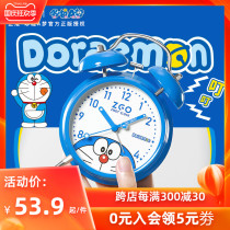 Doraemon alarm clock student bed head cartoon boy clock children special small alarm mute male clock bedroom