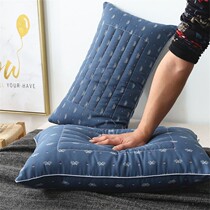 Pillow high pillows not caving for girls to sleep in comfort Soft core Head Core Dormitory College Student Mens Singles Only Single