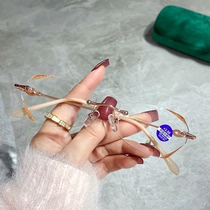 The old flower mirror woman does not yet have a frame HD anti-blue light upscale brand to be young middle-aged and old light glasses