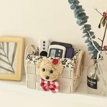 Simple straw desktop storage box cosmetics remote control snacks sundries storage box living room finishing box basket sale