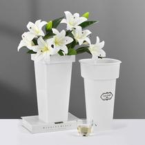 Wake Flowers Bucket Florist Exclusive Harbor Style Square Flower Bucket Ground Stall Home Dry Flowers Flowers Bucket Manufacturer Direct