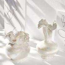 Shu Menins Dream Nordic Creative Ceramic Dry Flower vase Minjuku Home Living room Art Deco Flower Flower Flower Flower Flower