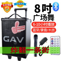 GAV K118 Square Dance Speaker 200W High Power Facade Selling Speaker with Remote Control Recording Outdoor Microphone