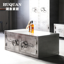  Wrought iron INS industrial style retro creative personality senior living room designers Kung Fu tea storage iron cabinet