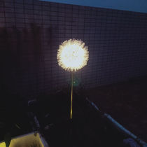 Solar Dandelion Seven Colored Lights Solar Dandelion Lamp Round reed lamp inserted in garden to decorate outdoor anti -