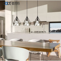 Delot (dolot) restaurant chandelier table light bar table personality creative modern brief about three lamps black