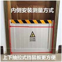 U Aluminum alloy mouse baffle anti-rat baffle stainless steel warehouse kitchen door power distribution room kindergarten mouse plate