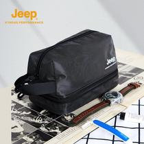 Jeep Jeep wash bag Mens business trip waterproof wet and dry separation portable large capacity travel cosmetic bag storage bag