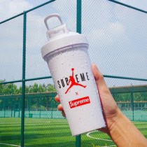 Nike Jordan supreme men plastic water Cup outdoor portable cup student shake Cup fitness exercise