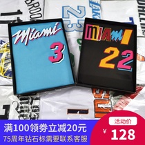 Heat No. 3 Wade Jersey Butler No. 22 Hiro 14 city version mens and womens basketball uniforms