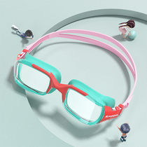 Children swimming goggles waterproof anti-fog men and women children HD cartoon cute swimming glasses professional diving glasses 2021