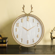 Nordic light luxury desktop clock living room clock ornaments household clock table pendulum clock creative placement sitting clock