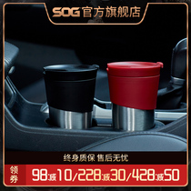 SOG SOG SOG 330ml stainless steel narrow mouth portable accompanying coffee cup straight drinking cup heat insulation anti-scalding cup