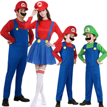 Halloween costumes show cosplay costumes adult children Mario costumes super Mary clothes