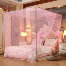 New 1 2 meters 1 5 meters 1 8 meters single door mosquito net double household princess wind bed curtain integrated installation-free