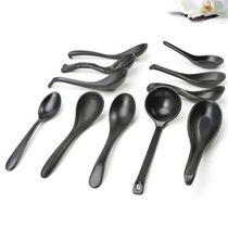 A5 Metamine Porcelain Black Spoon Commercial Household Plastic Simulation Spoon Spoon spoon spoon spoon spoon