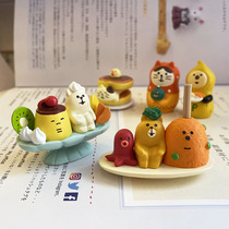 DECOLE Japanese groceries ZAKKA series Japanese photo props miniature resin gift cute food box combination