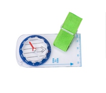 Outdoor Sports College students directional cross-country drawing left thumb finger finger North needle compass map