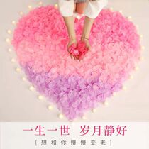 Petal wedding hand flower wedding room decoration simulation rose fake petals wedding hand flower petal birthday table