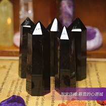 Spot obsidian Crystal column (7-8CM) natural ore energy Crystal ceremony ornaments altar array