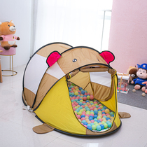 Childrens tent indoor and outdoor male and female baby playing house game toy house princess Big House folding ocean ball pool