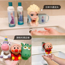 Export day single cartoon ice princess faucet extender Children baby hand washing silicone splash extender