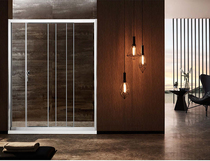 Deli shower room dry and wet separation stainless steel sliding door bathroom custom shower room three linkage sliding door 13