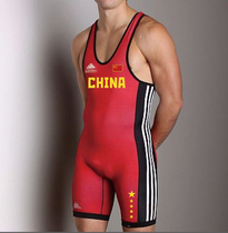 Chinese team AD competition same type conjoined wrestling suit weightlifting training suit professional design factory shop