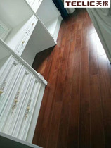 Tiange floor heating solid wood floor teak pure solid suitable for geothermal bare board teak pear color