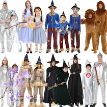Halloween parent-child costume cos Wizard of Oz clothes lion Scarecrow black witch Tin Man performance costume